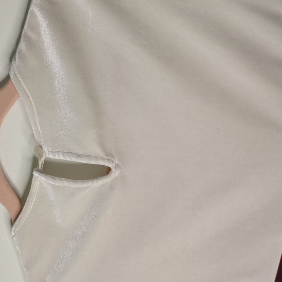 Y2K 90s Kpop Colorblock Velvet Micro Mini Dress/ Top Size XS/S - Picture 9 of 12